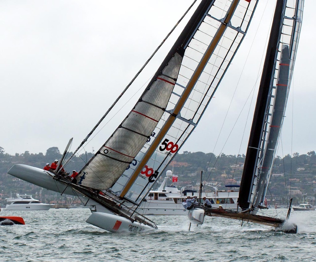 Artemis Racing and Team China - America’s Cup World Series - San Diego 2011 © Bo Struye - copyright http://www.acsandiegophotoblog.com